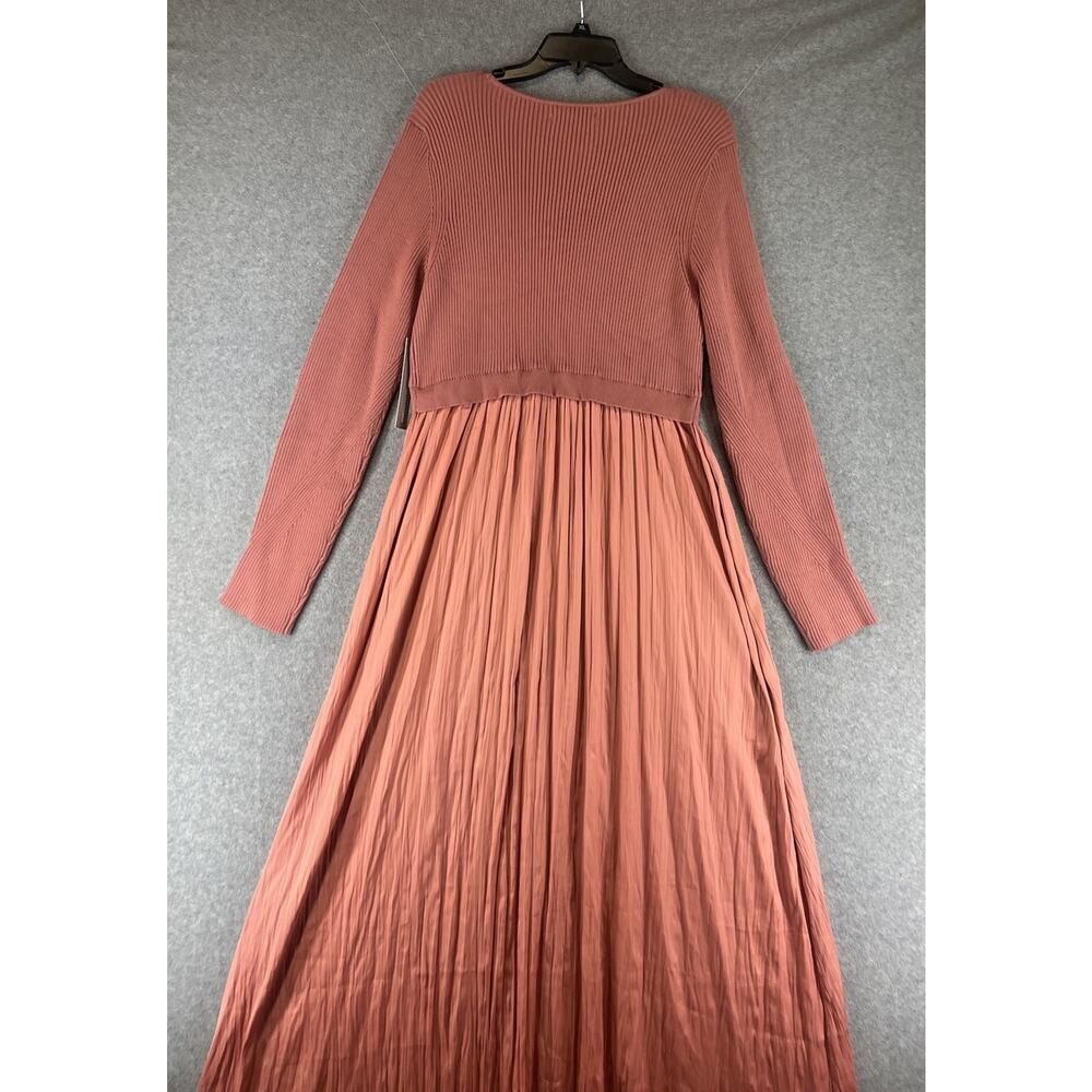 Anthropologie The Thea Twofer Sweater Dress Scoop-Neck Edition Size XLarge Orang - Picture 7 of 10